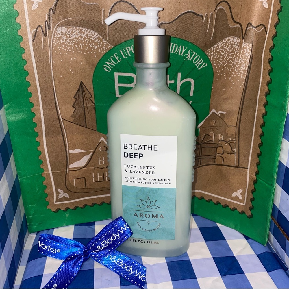 SALE! BATH AND BODY WORKS AROMA BREATHE DEEP EUCALYPTUS LAVENDER BODY LOTION
